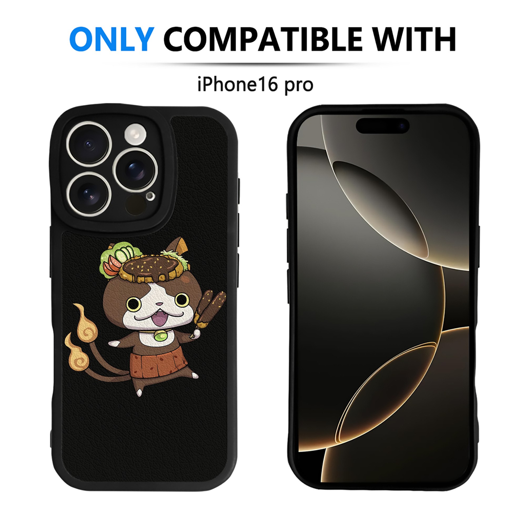 （画像用） 妖怪ウォッチ Yo-kai Watch 【iPhone 16シリーズ対応】シリコンスマホケース（レザー調） 材質：シリコン